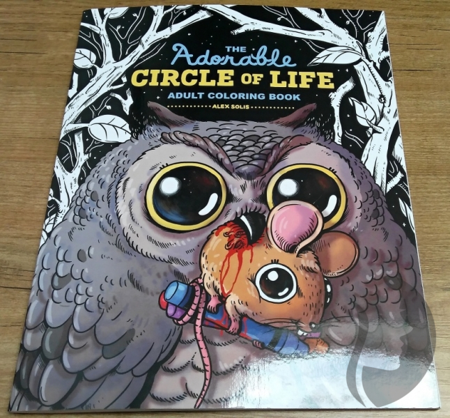 Adorable Circle Life Adult Coloring Book