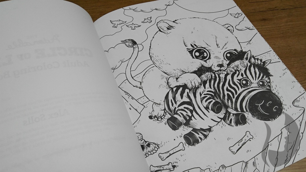 Adorable Circle Life Adult Coloring Book