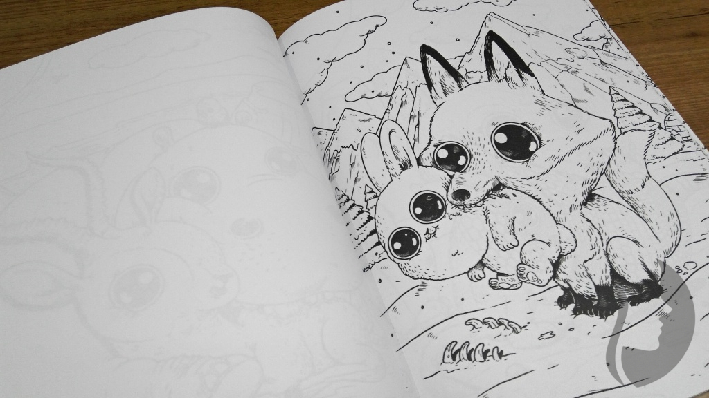 Adorable Circle Life Adult Coloring Book