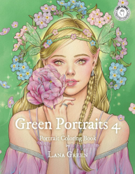 Green Portraits 4: Portrait Coloring Book - LANA GREEN - KOREA