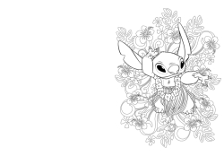 100 % Stitch colouring by numbers