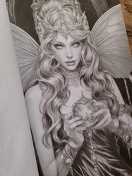 Dark Fairies Grayscale Coloring Book of Darkness - Max Brenner