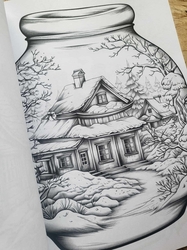 Snow House in Jar Coloring Book - Max Brenner