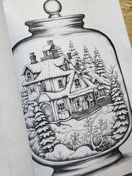 Snow House in Jar Coloring Book - Max Brenner