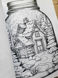 Snow House in Jar Coloring Book - Max Brenner