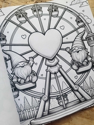 Valentine Gnome Coloring Book - Max Brenner