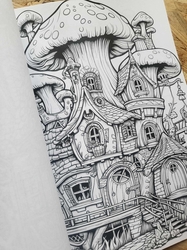 Mushroom House Coloring Book - Max Brenner