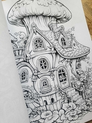 Mushroom House Coloring Book - Max Brenner