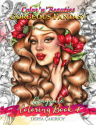 Color'n'Beauties 4 - Gorgeous Fantasy - Grayscale Coloring Book - Derya A. Çakırsoy - předstínovaná verze