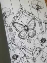 Blumen Malbuch für Erwachsene zur Entspannung Coloring book  - Lia Liebherz 