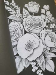 Blumen der Nacht  Coloring book  - Lia Liebherz 