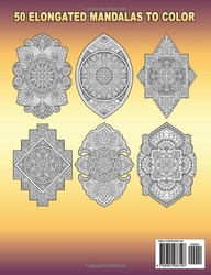 50 Elongated Mandalas to Color  - Kameliya Angelkova