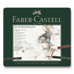 Faber-Castell PITT Monochrome - sada 21 ks