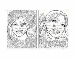 Floral Beauties Coloring Book - Coloring Book Cafe