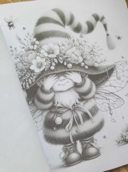 Adorable Gnomes Coloring Book for Adults - Mia Quinn 