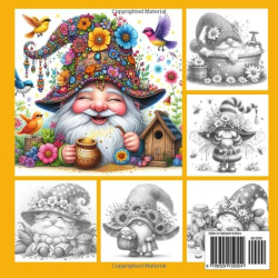 Adorable Gnomes Coloring Book for Adults - Mia Quinn 