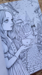 Alice in Winterland Coloring Book for Adults - Max Brenner