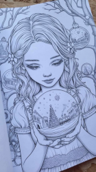 Alice in Winterland Coloring Book for Adults - Max Brenner