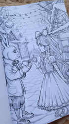 Alice in Winterland Coloring Book for Adults - Max Brenner