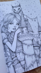 Alice in Winterland Coloring Book for Adults - Max Brenner