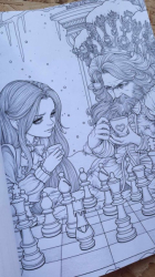 Alice in Winterland Coloring Book for Adults - Max Brenner