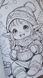 Christmas Darling Gnomes Coloring Book - Max Brener