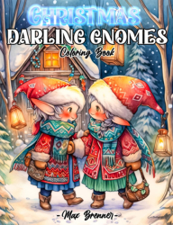 Christmas Darling Gnomes Coloring Book - Max Brener