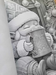 Christmas Gnomes Adult Coloring Book- Max Brenner 