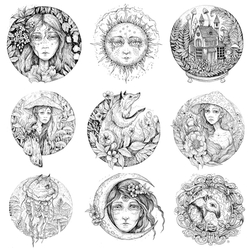 Circle of Nature - Karolina Kubikowska  - coloring book