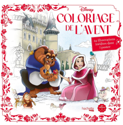 Coloriage de l'Avent Disney: 24 illustrations inédites dont 1 poster