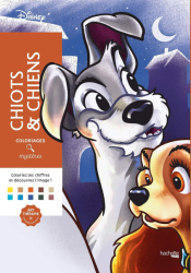 Coloriages mystères Disney - Chiots et chiens - Colouring by numbers