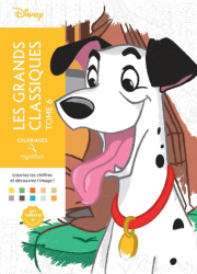 Coloriages mystères Disney -  Les Grands classiques Tome 6  - colouring by numbers 