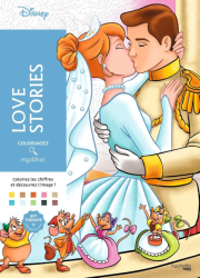 Coloriages mystères Disney - Love Stories - Colouring by numbers 