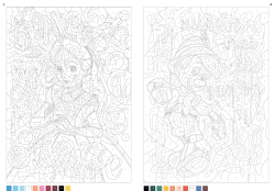 Coloriages mystères Disney - Messages mystères - colouring by numbers