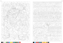 Coloriages mystères Disney - Messages mystères - colouring by numbers