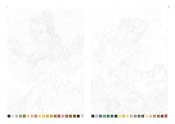 Coloriages mystères Disney - Saisons - Colouring by numbers 