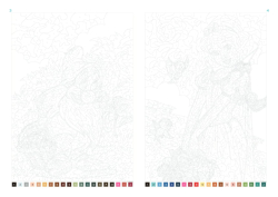 Coloriages mystères Disney - Saisons - Colouring by numbers 