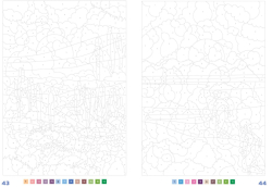 Coloriages mystères Disney - Tour du monde - colouring by numbers