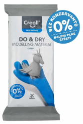 Creall samotvrdnoucí modelovací hmota DO&DRY hypoalergenní, 500 g, šedý cement