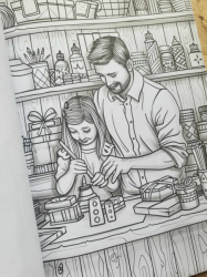 Dad's Love Coloring Book - Max Brenner 