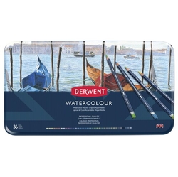 DERWENT Watercolour akvarelové pastelky sada 36 ks