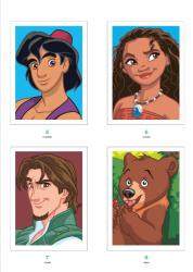 Disney -Coloriages mystères Disney - Grands classiques Spécial Portraits- Colouring by numbers