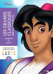 Disney - Coloriages mystères Disney - Les Grands classiques Spécial Portraits- Colouring by numbers