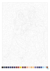 Disney -Coloriages mystères Disney - Hiver  - Colouring by numbers 