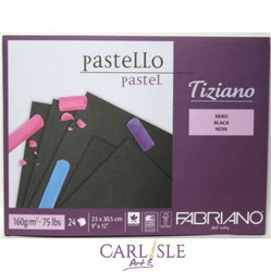 FABRIANO Tiziano Pastello black - skicák (160 g/m2, 24 listů) A4 