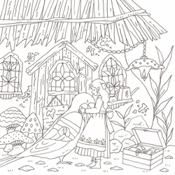 Eriy's World Fairy Tales and Beyond Coloring Book- JAPONSKO