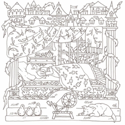 Eriy's World Fairy Tales and Beyond Coloring Book- JAPONSKO