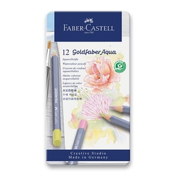 Faber-Castell GOLDFABER AQUA Pastel - akvarelové pastelky - sada 12 ks