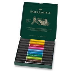 Faber-Castell Pitt Artist Pen Dual marker - oboustranné popisovače - sada 10 ks