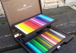 Faber-Castell POLYCHROMOS - umělecké pastelky - sada 72 ks - dřevěný kufr